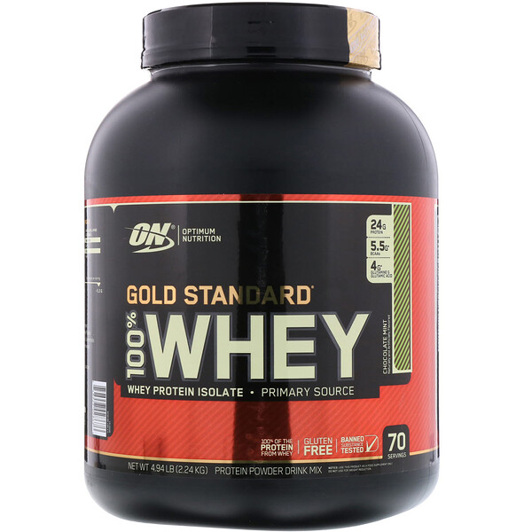 Gold Standard 100% Whey, Chocolate Mint, 4.94 lbs (2.24 kg)