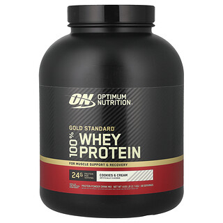 Optimum Nutrition, Gold Standard® 100 % proteine din zer, fursecuri și cremă, 2,1 kg