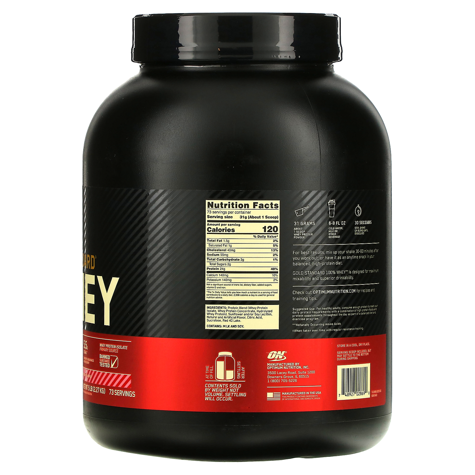 Optimum nutrition 100 whey gold standard 2270
