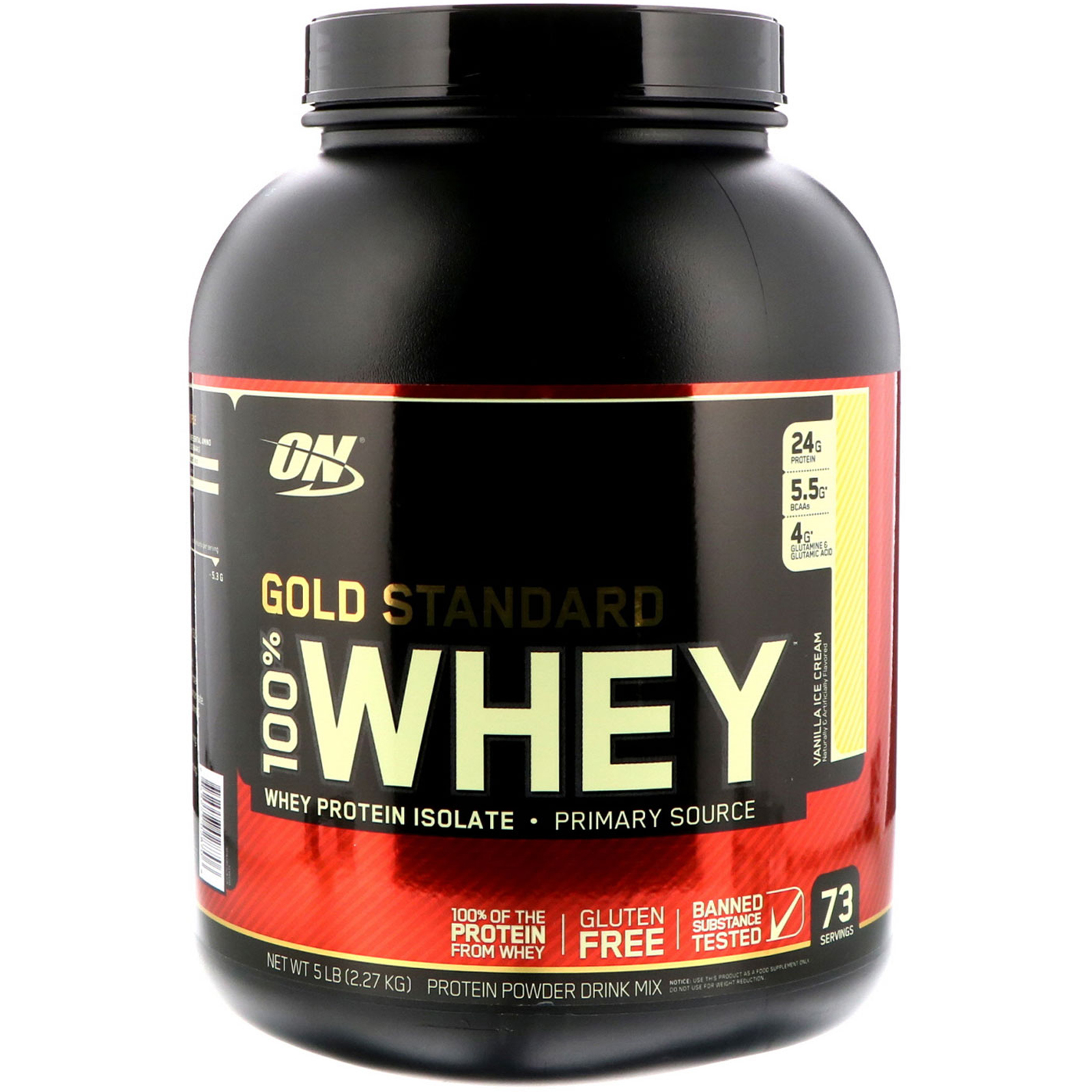 Optimum Nutrition Gold Standard 100 Whey Vanilla Ice Cream 5