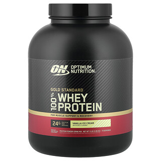 Optimum Nutrition, Gold Standard® 100% wei, vanille-ijs, 5 lb (2,26 kg)