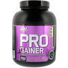 Optimum Nutrition, PRO GAINER, средство для набора веса с высоким содержанием белка, двойной шоколад, 2,31 кг (5,09 фунта)