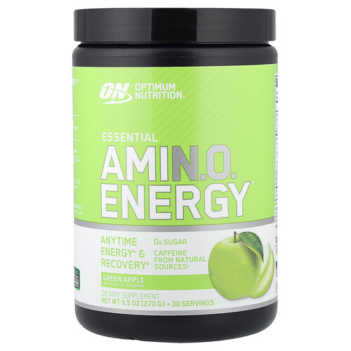 Optimum Nutrition, Essential Amin.O. Energy®, Green Apple, 9.5 oz (270 g)