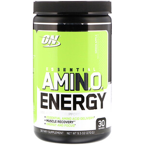 Отзывы о Оптимум Нутришэн, ESSENTIAL AMIN.O. ENERGY, Green Apple, 9.5 oz (270 g)