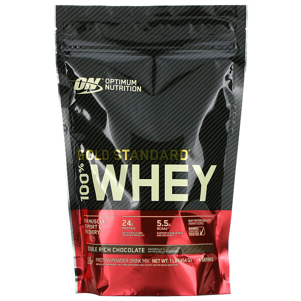 Gold Standard 100% Whey, Double Rich Chocolate, 1 lb (454 g)