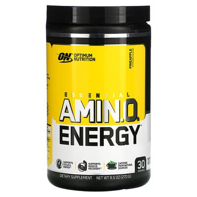 Optimum Nutrition Essential Amino Energy, со вкусом ананаса, 9,5 унций (270 г)