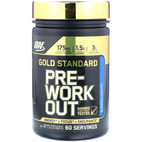 Gold Standard, предтренировочная добавка, голубика-лимонад, 600 г - изображение