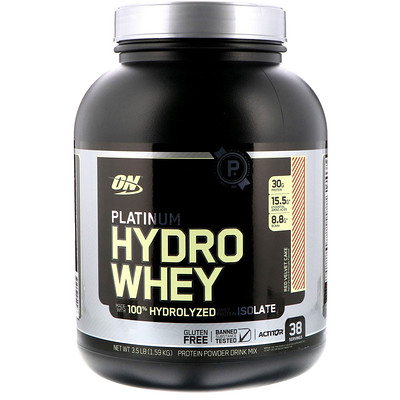 

Platinum Hydrowhey, сывороточный протеин, "Красный бархатный пирог", 3.5 фунта (1.59кг)