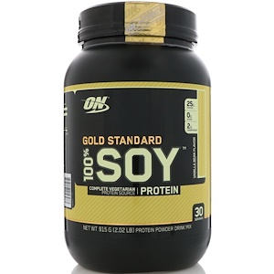 Отзывы о Оптимум Нутришэн, Gold Standard, 100% Soy, Vanilla Bean, 2.02 lbs (915 g)