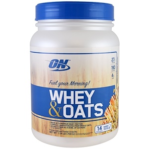 Отзывы о Оптимум Нутришэн, Whey & Oats, Vanilla Almond Pastry , 1.54 lb (700 g)