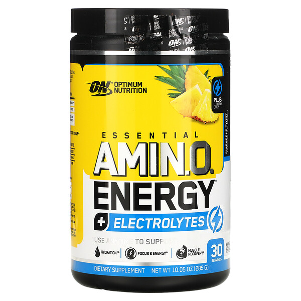 Optimum Nutrition, Essential Amino Energy + Elektrolyte, Ananas Twist, 10,05 oz (285 g)