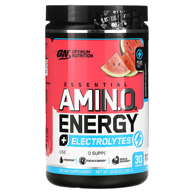 Купить Optimum Nutrition Essential Amino Energy + электролиты, арбузный взрыв, 10, 05 унц. (285 г)