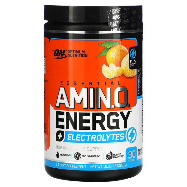 Optimum Nutrition, Essential Amino Energy + Electrolytes, Tangerine Wave, 10.05 oz (285 g)