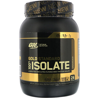 Optimum Nutrition, Gold Standard, Isolado 100%, Chocolate Bliss, 744 g (1,64 lb)