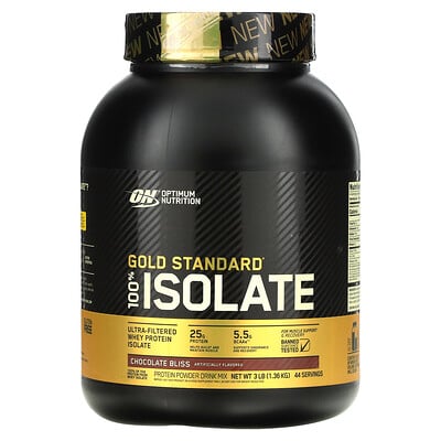 

Optimum Nutrition Gold Standard 100% изолят Chocolate Bliss 1 36 кг (3 фунта)