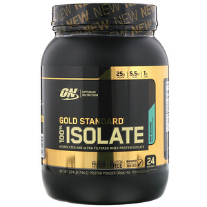 Отзывы о Оптимум Нутришэн, Gold Standard 100% Isolate, Mint Brownie, 1.64 lb (744 g)