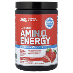 Essential Amin.O. Energy®, полуничний смак, 270 г (9,5 унції)