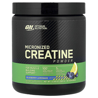 Optimum Nutrition, Микронизированный креатин в порошке, черничный лимонад, 360 г (12,69 унции)
