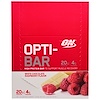 Optimum Nutrition, オプティバー ハイ プロテイン バー、ホワイトチョコレート ラズベリー、12個、各2.1 oz (60 g)