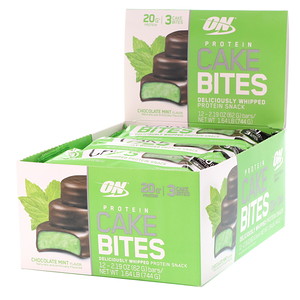 Отзывы о Оптимум Нутришэн, Protein Cake Bites, Chocolate Mint, 12 Bars, 2.19 oz (62 g) Each
