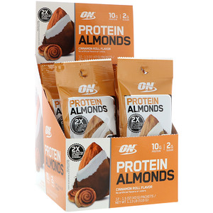Оптимум Нутришэн, Protein Almonds, Cinnamon Roll, 12 Packets, 1.5 oz (43 g) Each отзывы
