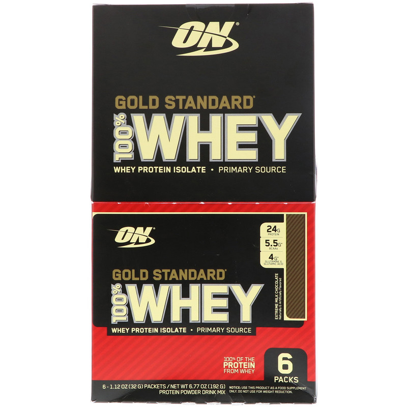 Optimum Nutrition, Gold Standard 100 Whey, Extreme Milk Chocolate, 6