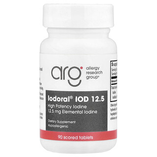 Optimox, Iodoral® IOD 12.5, Iode haute efficacité, 90 comprimés sécables