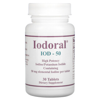 Optimox, Iodoral, 50 mg, 30 Tablets