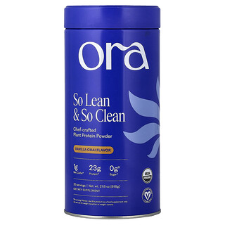 Ora, So Lean & So Clean, Daily Superfood Plant Protein, Vanília Chai, 21,2 uncia (600 g)