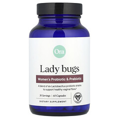 Lady Bugs, добавка з пробіотиками та пребіотиками для жінок, 60 капсул