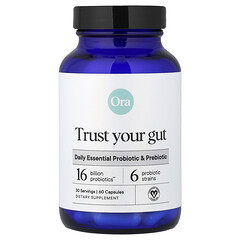 Trust Your Gut, незамінні щоденні пробіотики й пребіотики, 60 капсул