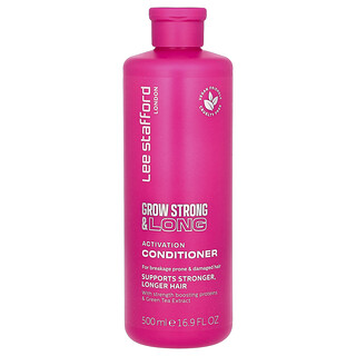 Lee Stafford, Grow Strong & Long, Kondisioner Aktivasi, Untuk Rambut Rawan Rusak & Rusak, 500 ml (16,9 ons cairan)