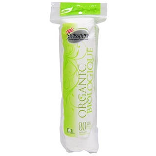 Swisspers (Organic Essentials), Органические ватные диски, 80 штук