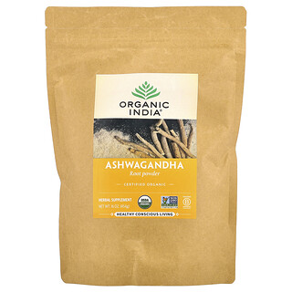 Organic India, Ashwagandha Kök Tozu, 16 oz (454 g)