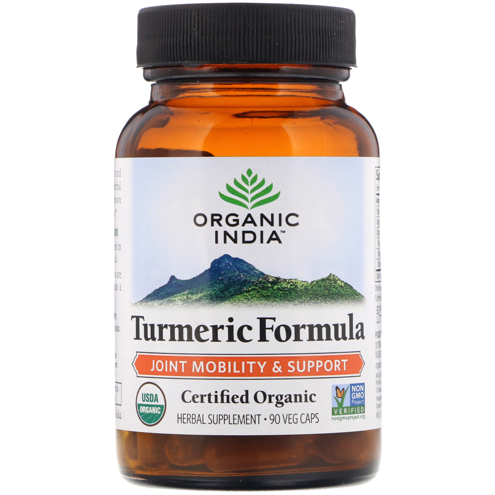 Organic India, Turmeric Formula, Joint Mobility & Support, 90 Veg Caps