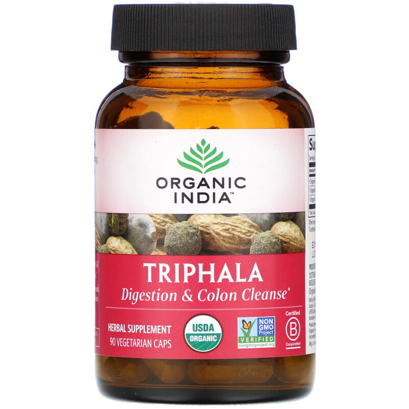 Organic India, Triphala, 90 Vegetarian Caps - iHerb