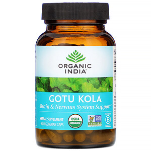Органик Индиа, Gotu Kola, 90 Vegetarian Caps отзывы