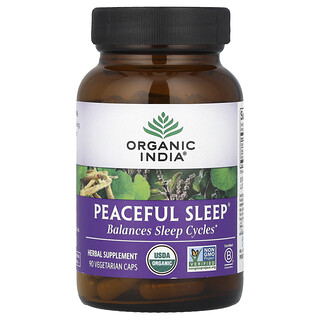Organic India, Peaceful Sleep®, 90 capsule vegetariane