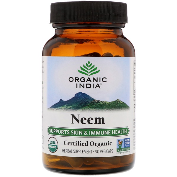 Organic India, Organic, Neem, 90 Veg Caps