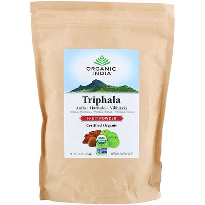 Organic India Triphala, фруктовый порошок, 454 г (16 унций)