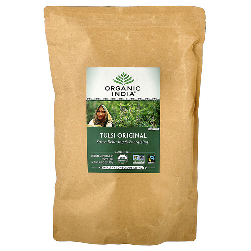 Organic India, Tulsi Original Loose Leaf Tea, Caffeine Free, 16 oz (454 g)