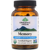Organic India, Memory, ясность ума, 90 растительных капсул отзывы