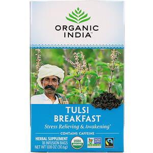 Органик Индиа, Tulsi Tea, Breakfast, 18 Infusion Bags, 1.08 oz (30.6 g) отзывы