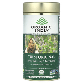Organic India, Tulsi Original Loose Leaf Tea, Caffeine Free, 3.5 oz (100 g)