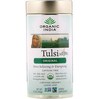 Organic India, Tulsi, loser Tee, Heiliges Basilikum, Original, koffeinfrei, 100 g (3,5 oz.)