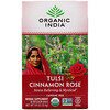 Органик Индиа, Tulsi Tea, роза с корицей, без кофеина, 18 пакетиков для заваривания, 32,4 г (1,14 унции)