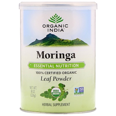 Organic India 有機辣木葉粉,8 盎司(226 克)