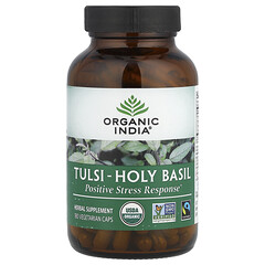 Tulsi-Holy Basil, 180 вегетаріанських капсул