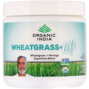 Отзывы о Органик Индиа, Wheatgrass+ Lift, Superfood Blend, 5.29 oz (150 g)