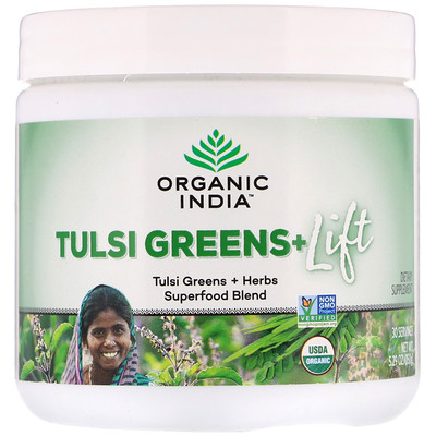 

Organic India Tulsi Greens+ Lift, Superfood Blend, 5.29 oz (150 g)